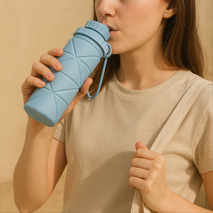 Collapsible Silicone Water Bottle