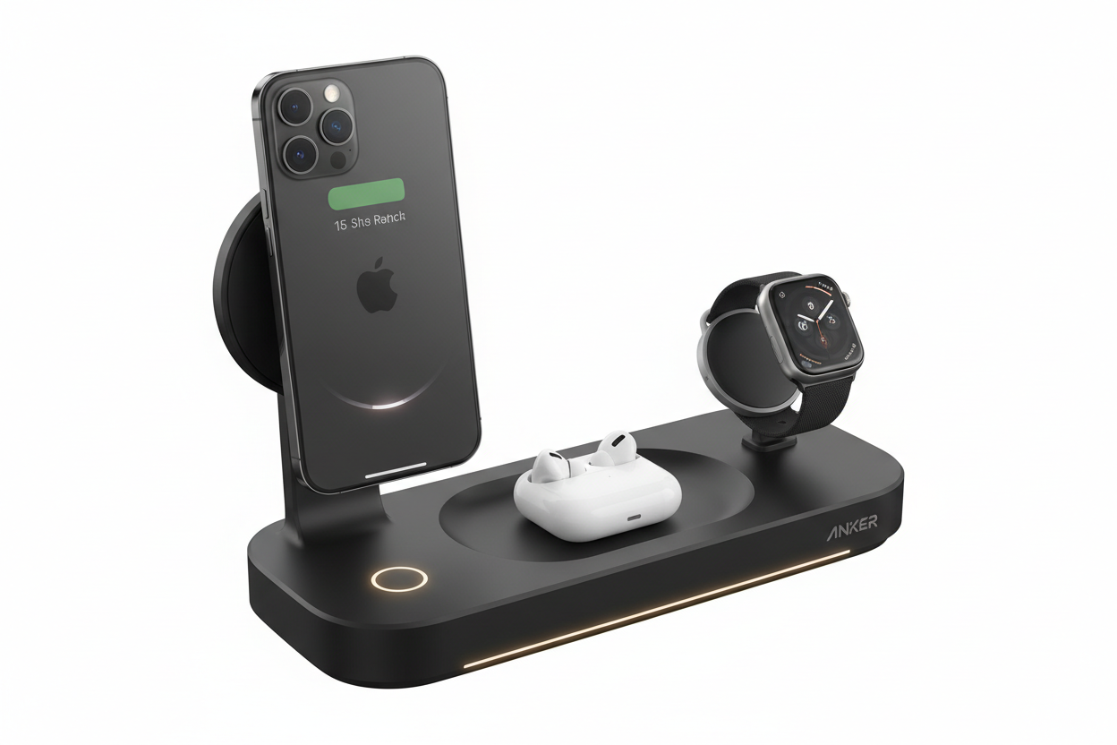 Anker 3-in-1 Wireless Charging Station (MagSafe Compatible)