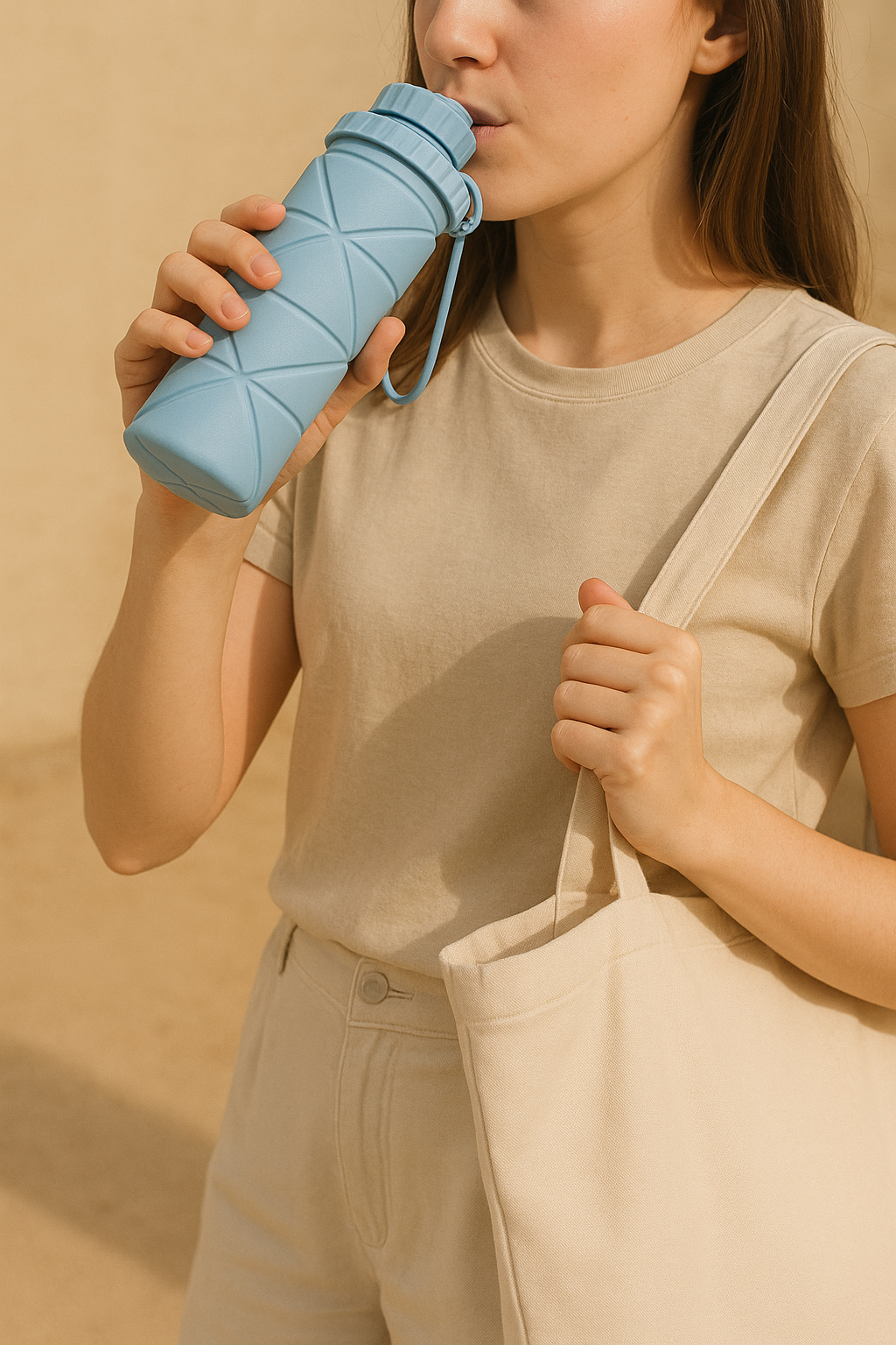 Collapsible Silicone Water Bottle