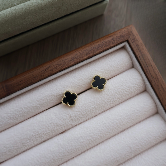 Gold × Black Mini earrings
