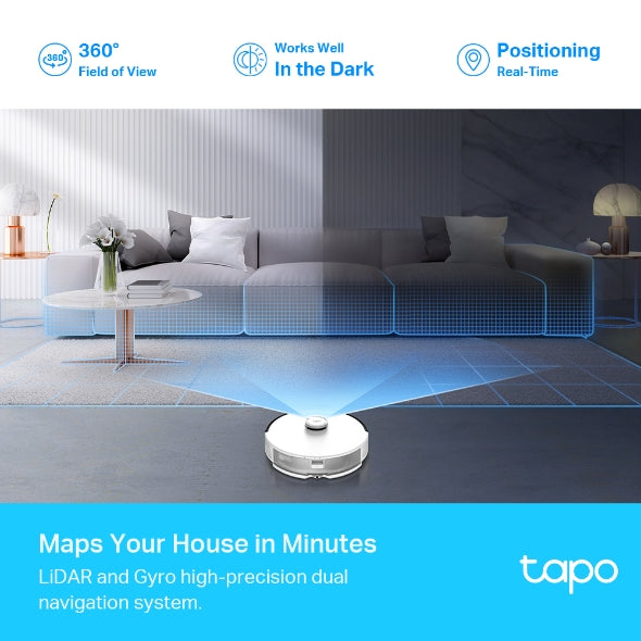 TP-Link Tapo RV30 Max Robot Vacuum & Mop with LiDAR Navigation