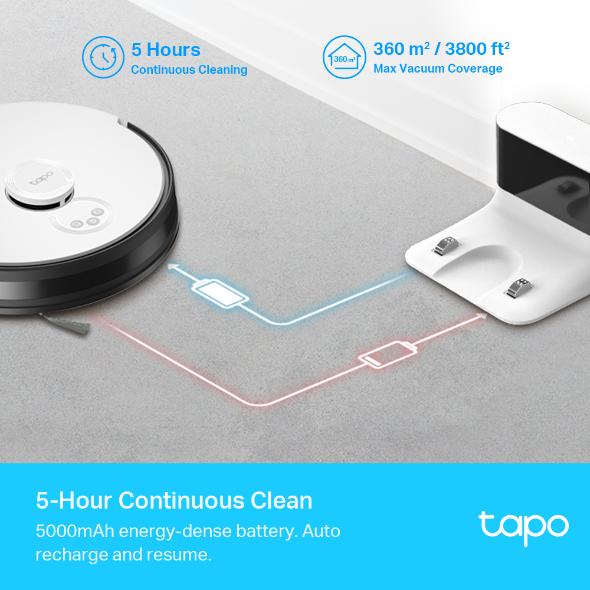 TP-Link Tapo RV30 Max Robot Vacuum & Mop with LiDAR Navigation