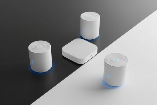 High-performance whole-home Wi-Fi using a Deco M5 pack and Wi-Fi 6E mesh node
