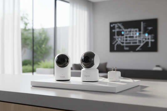 Secure your home without compromise using this expertly curated Indoor Monitoring Bundle. Combining three essential smart devices, this package delivers comprehensive coverage at an accessible price point. The EZVIZ 1080p camera provides crisp, detailed footage with reliable performance, while the Tapo pan-and-tilt camera offers dynamic tracking and wide-angle visibility for larger spaces. Complete the system with a Kasa mini smart plug to control connected devices and monitor energy consumption remotely. E