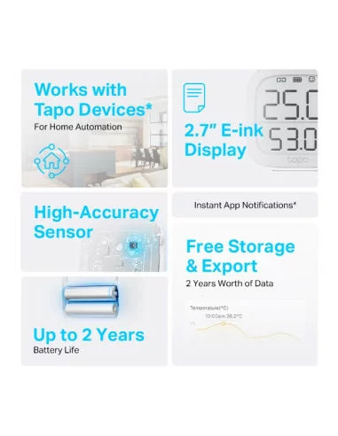 TP-Link Tapo T315 Smart Temperature & Humidity Sensor